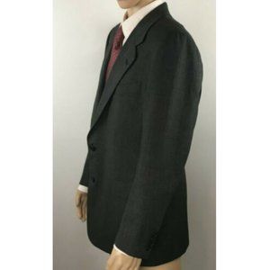 Hickey Freeman Men's Grey 2 Button Blazer